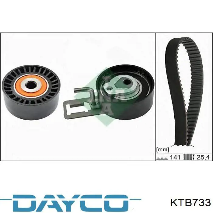 KTB733 Dayco kit correa de distribución