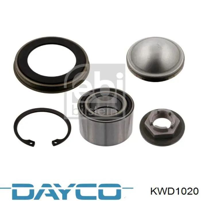 KWD1020 Dayco cojinete de rueda trasero