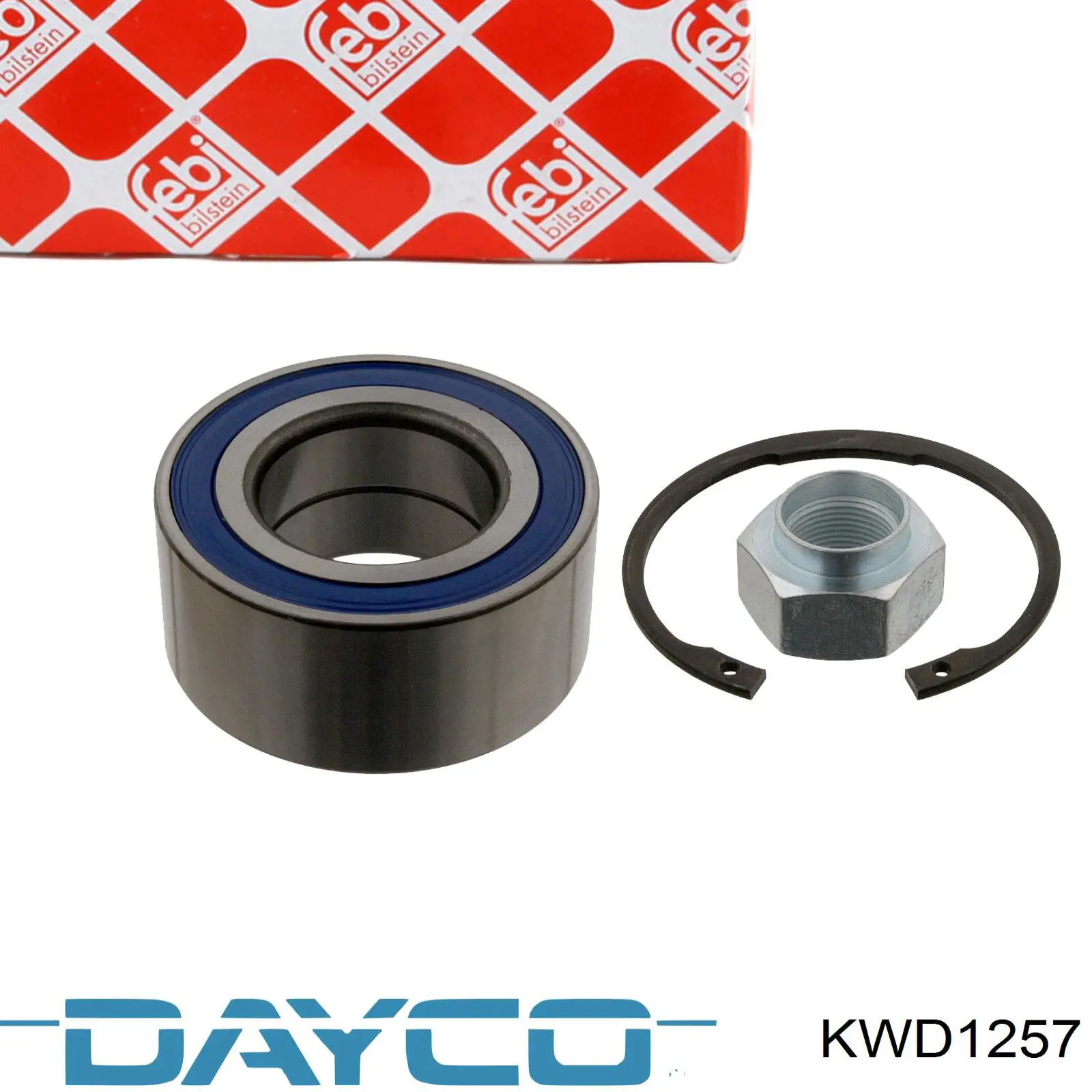 KWD1257 Dayco cojinete de rueda delantero