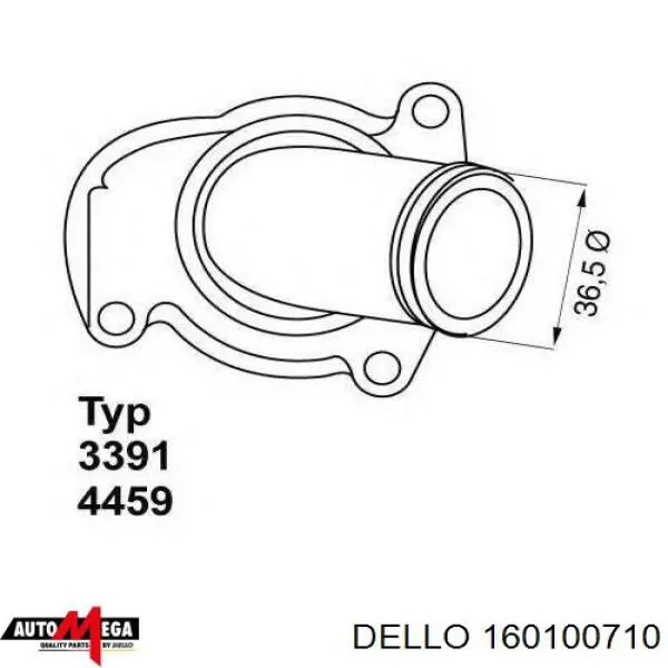 160100710 Dello/Automega termostato, refrigerante