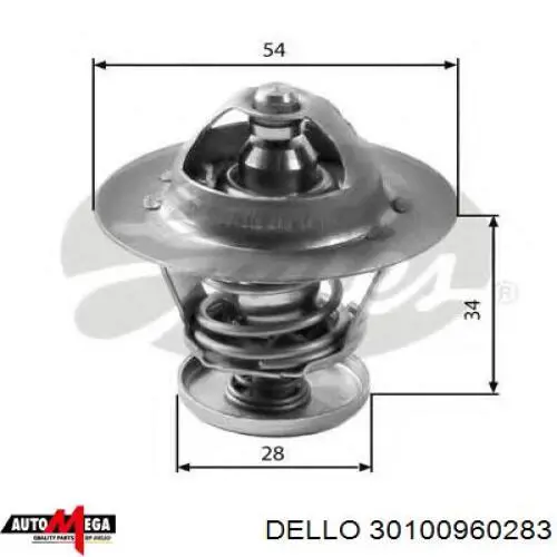 30100960283 Dello/Automega termostato, refrigerante