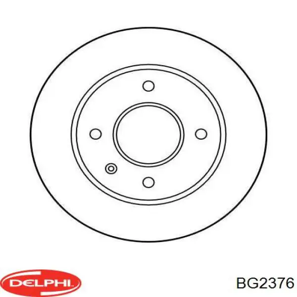 BG2376 Delphi freno de disco delantero