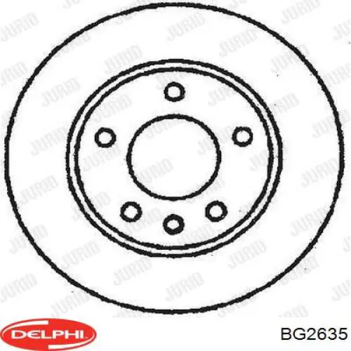 BG2635 Delphi disco de freno trasero