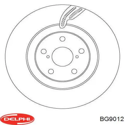 BG9012 Delphi freno de disco delantero