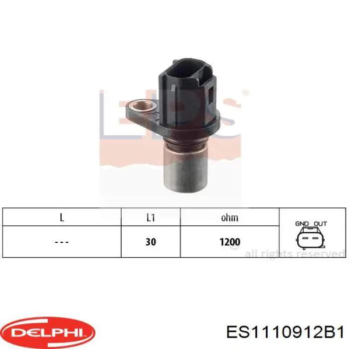 ES11109-12B1 Delphi sonda lambda sensor de oxigeno post catalizador