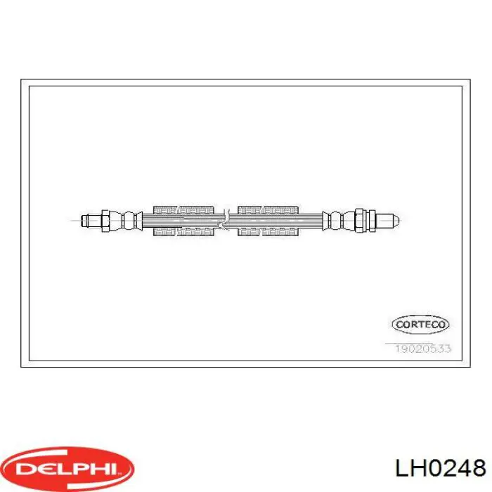 BS5982 DP Group tubo flexible de frenos trasero