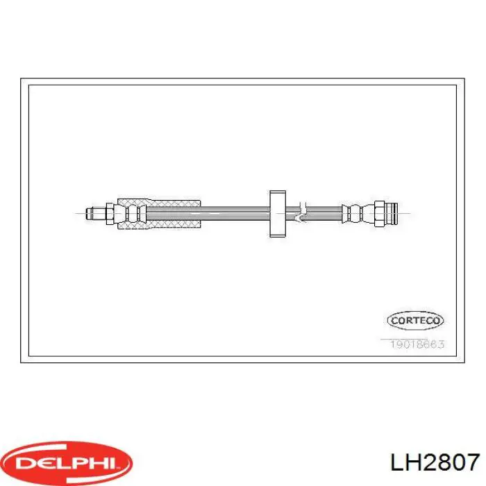 E168287 Peugeot/Citroen tubo flexible de frenos trasero