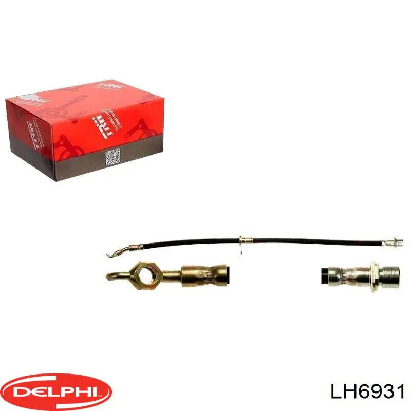 LH6931 Delphi tubo flexible de frenos trasero derecho