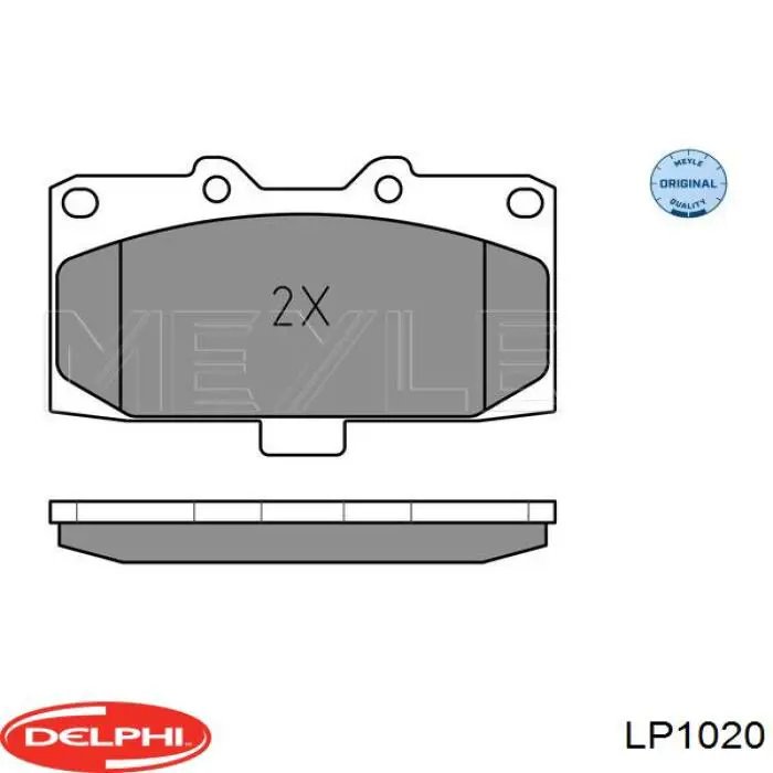 LP1020 Delphi pastillas de freno delanteras