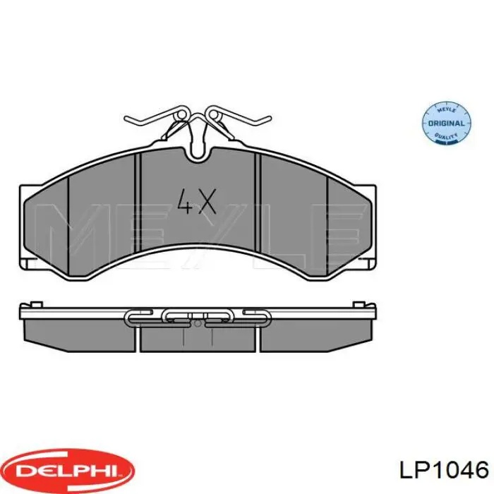 LP1046 Delphi pastillas de freno delanteras
