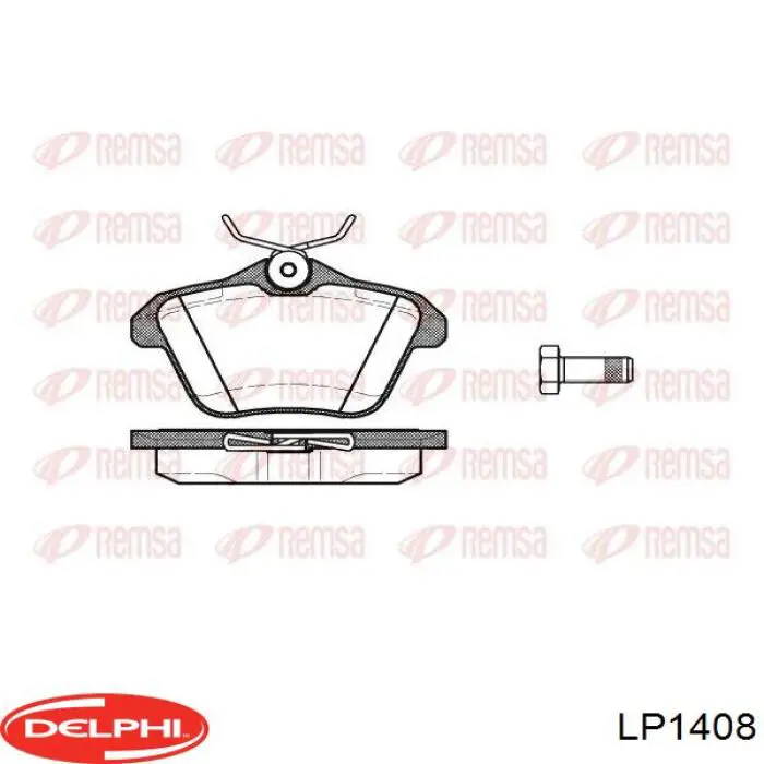 LP1408 Delphi pastillas de freno delanteras
