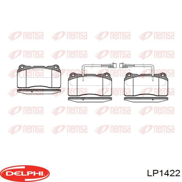 LP1422 Delphi pastillas de freno delanteras