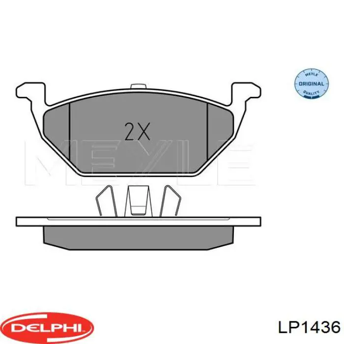 LP1436 Delphi pastillas de freno delanteras