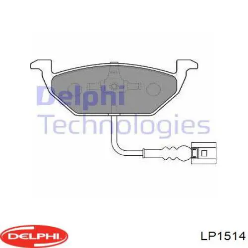 LP1514 Delphi pastillas de freno delanteras