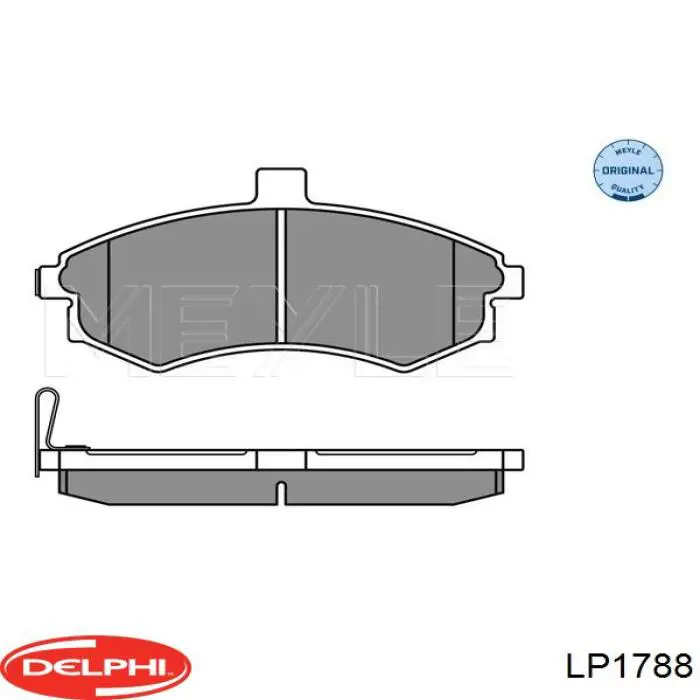 LP1788 Delphi pastillas de freno delanteras