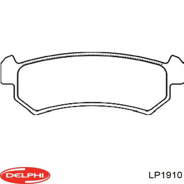 LP1910 Delphi pastillas de freno traseras