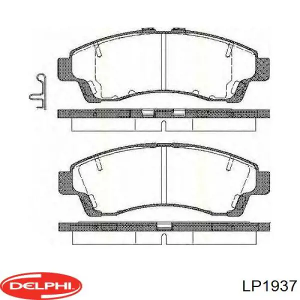 LP1937 Delphi pastillas de freno delanteras