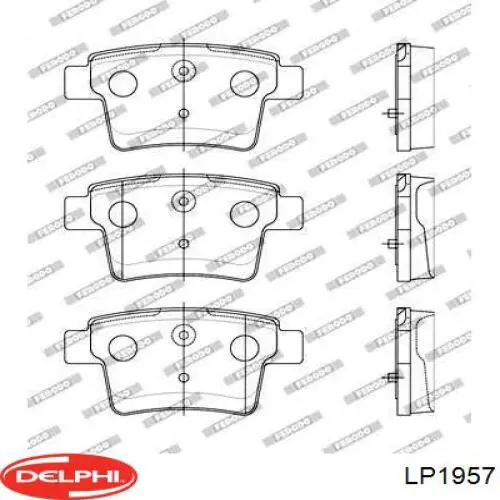 LP1957 Delphi pastillas de freno traseras