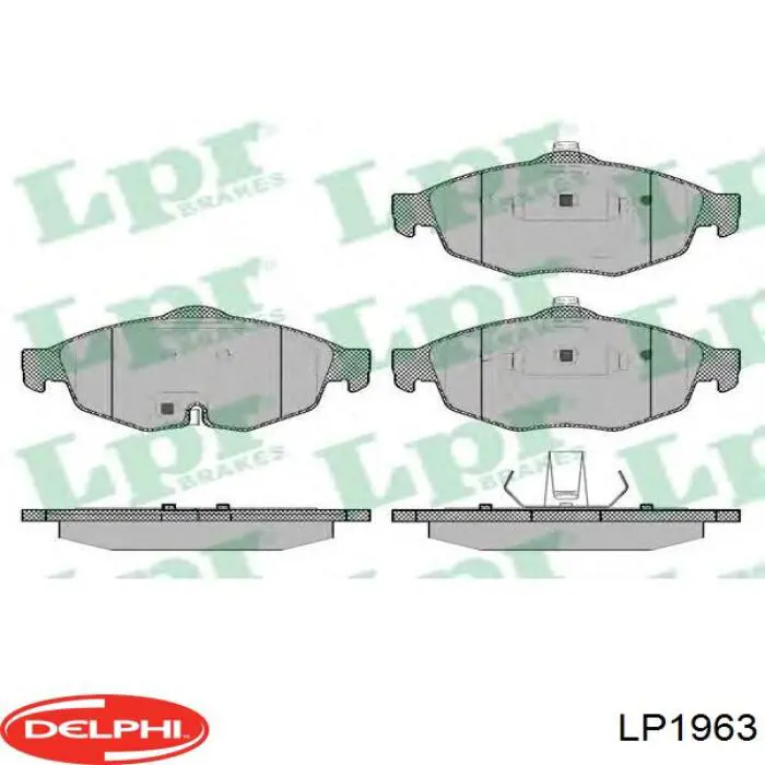 LP1963 Delphi pastillas de freno delanteras