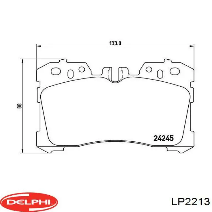 LP2213 Delphi pastillas de freno delanteras