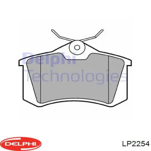 LP2254 Delphi pastillas de freno traseras