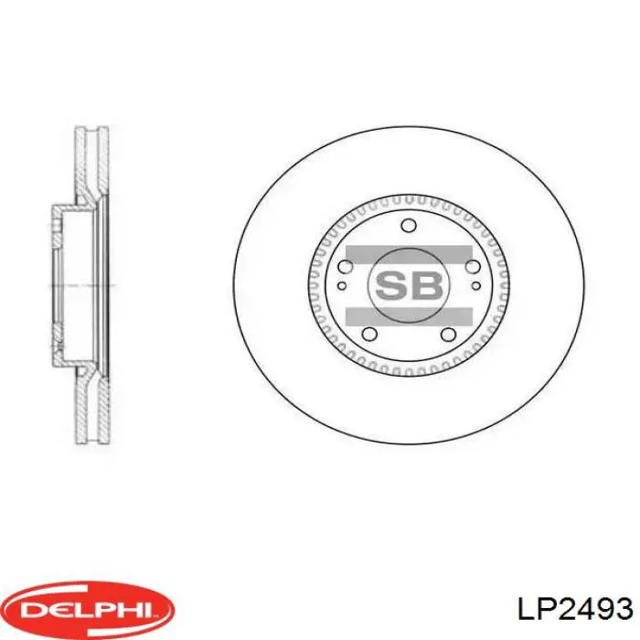 LP2493 Delphi pastillas de freno traseras