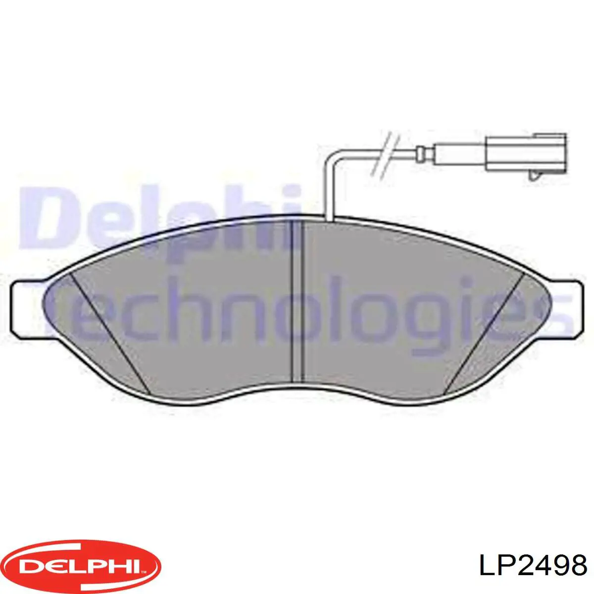 LP2498 Delphi pastillas de freno delanteras