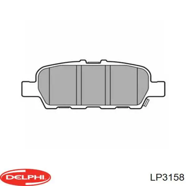 LP3158 Delphi pastillas de freno traseras