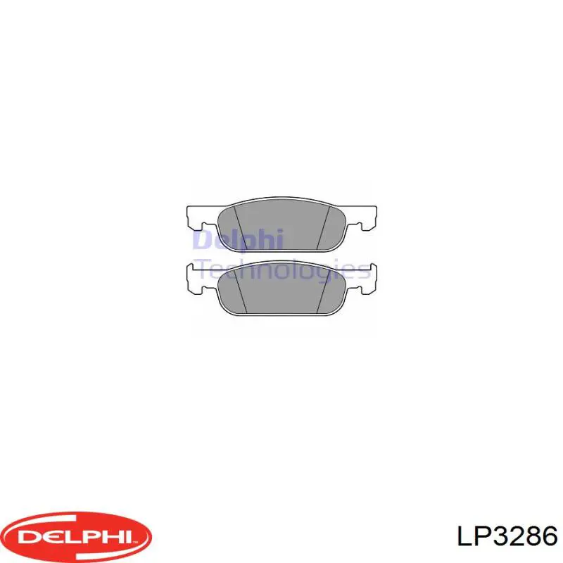 LP3286 Delphi pastillas de freno delanteras