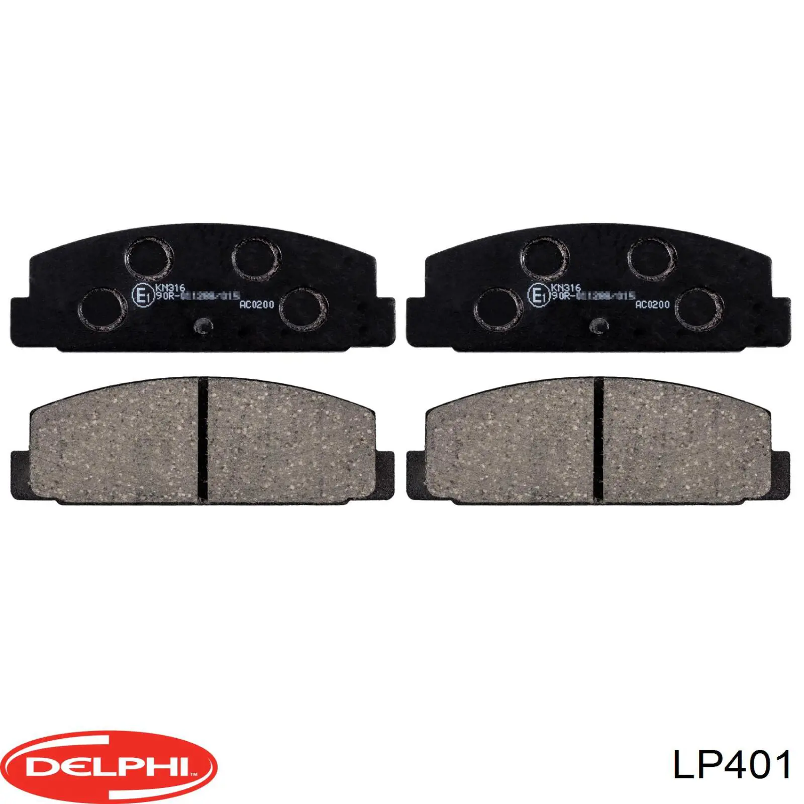 LP401 Delphi pastillas de freno traseras