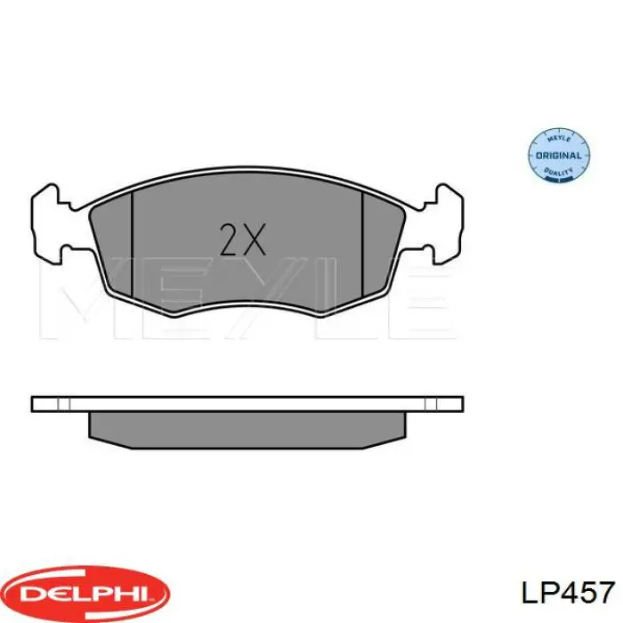 LP457 Delphi pastillas de freno delanteras