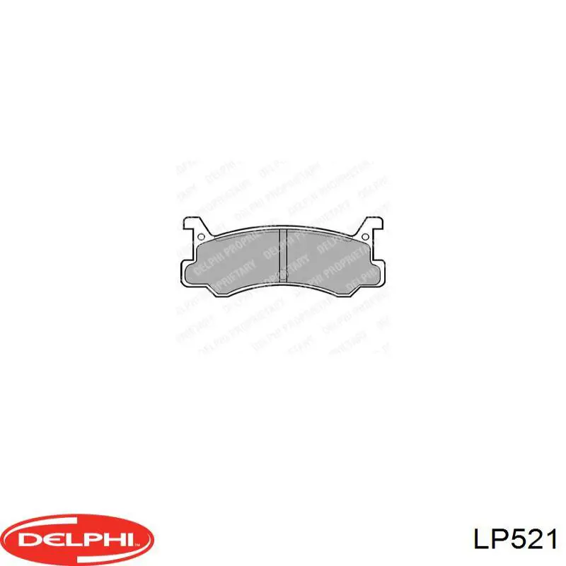 LP521 Delphi pastillas de freno traseras