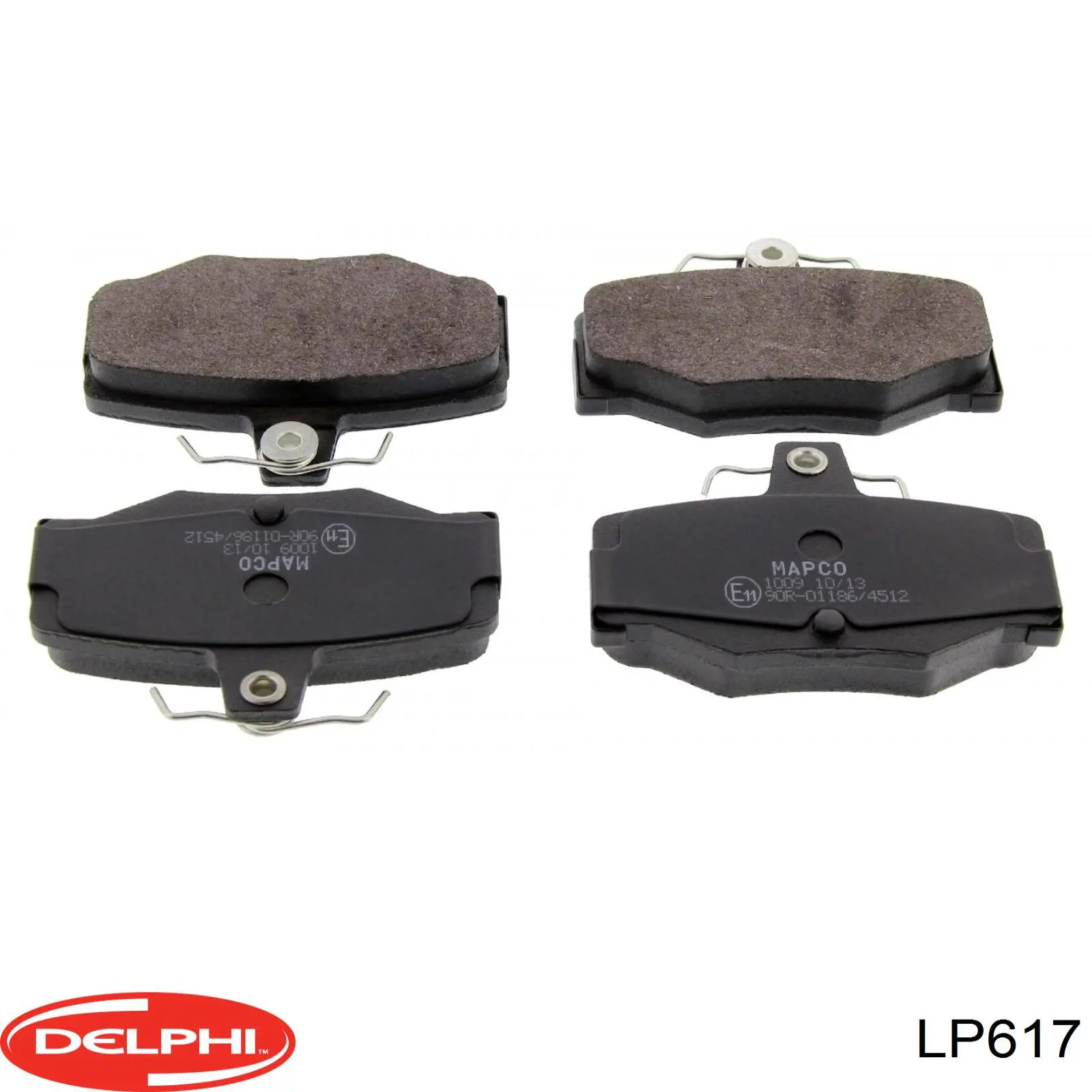 LP617 Delphi pastillas de freno traseras