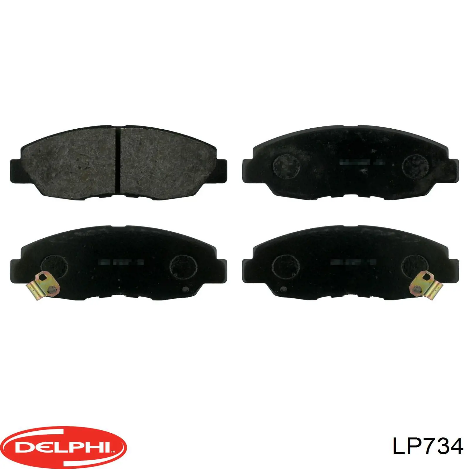 LP734 Delphi pastillas de freno delanteras