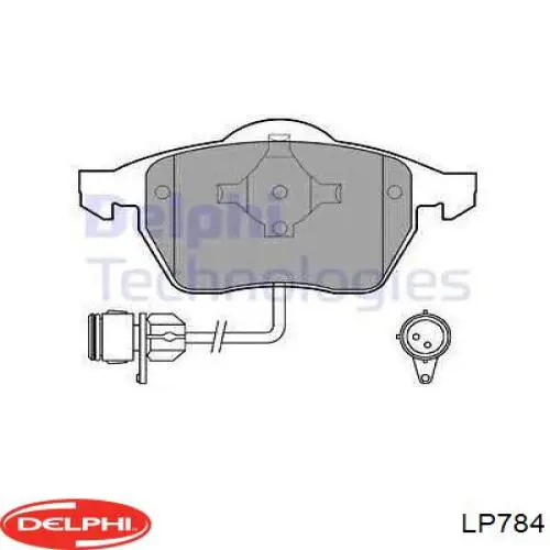 LP784 Delphi pastillas de freno delanteras