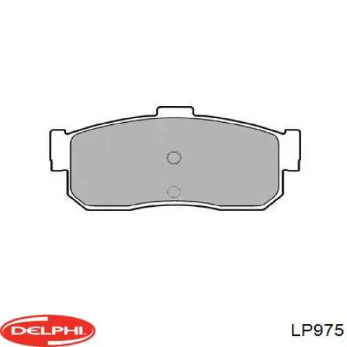 LP975 Delphi pastillas de freno traseras