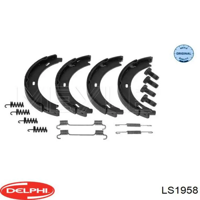 LS1958 Delphi juego de zapatas de frenos, freno de estacionamiento