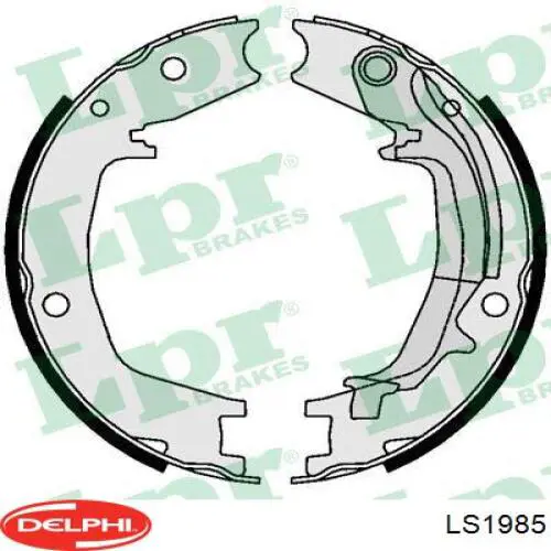 LS1985 Delphi juego de zapatas de frenos, freno de estacionamiento