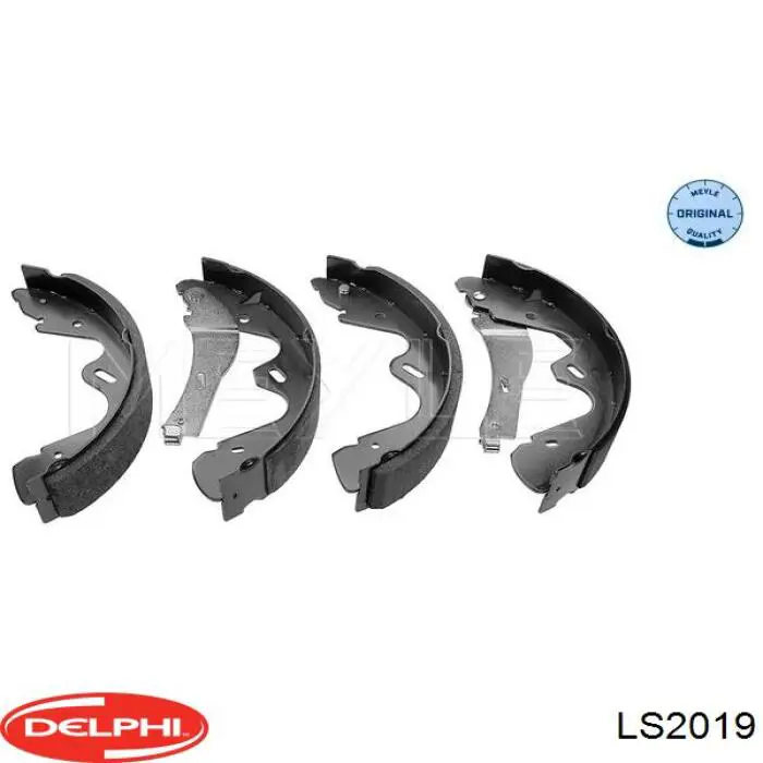 LS2019 Delphi zapatas de frenos de tambor traseras