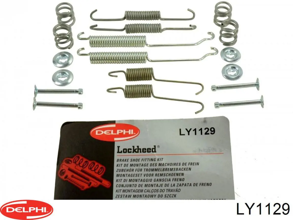 LY1129 Delphi kit de montaje, zapatas de freno traseras