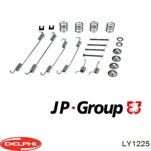 LY1225 Delphi kit de montaje, zapatas de freno traseras