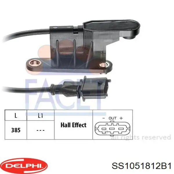 SS10518-12B1 Delphi sensor de posición del árbol de levas