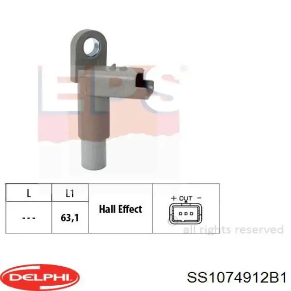 SS10749-12B1 Delphi sensor de posición del árbol de levas