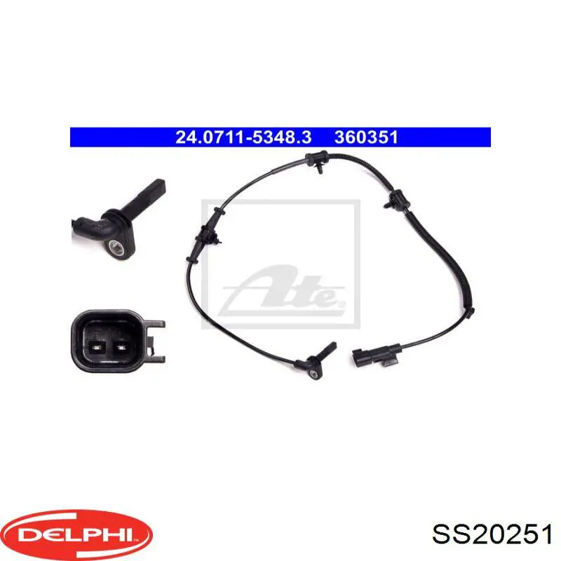 SS20251 Delphi sensor abs delantero