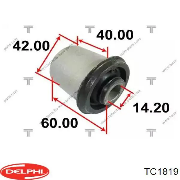 TC1819 Delphi barra oscilante, suspensión de ruedas delantera, inferior izquierda