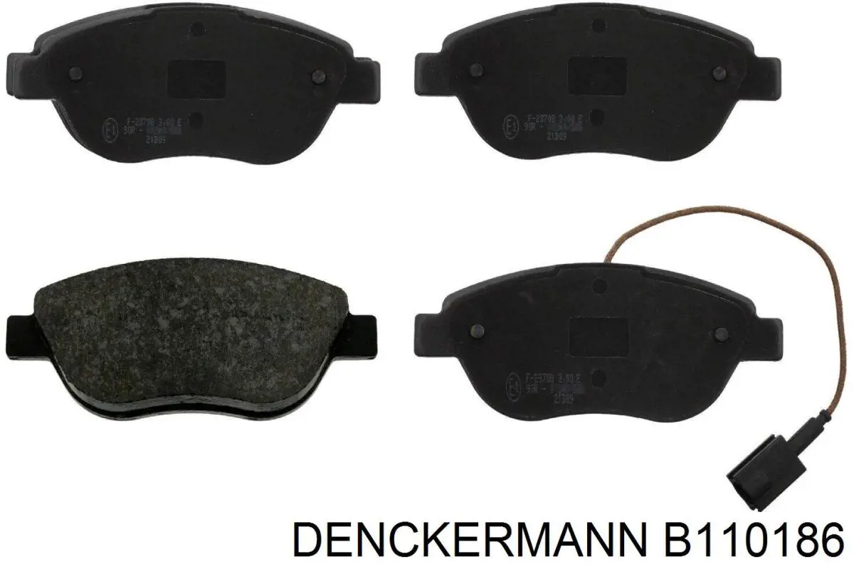 B110186 Denckermann pastillas de freno delanteras