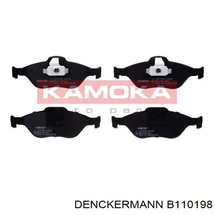 B110198 Denckermann pastillas de freno delanteras