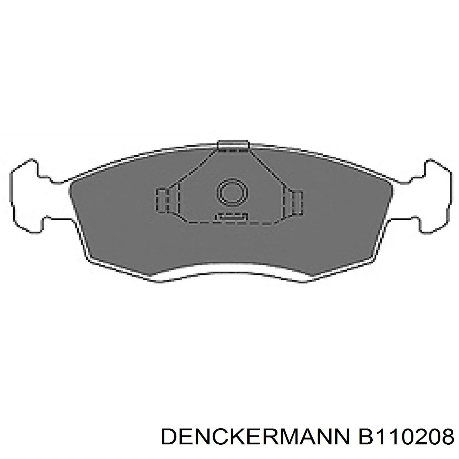 B110208 Denckermann pastillas de freno delanteras