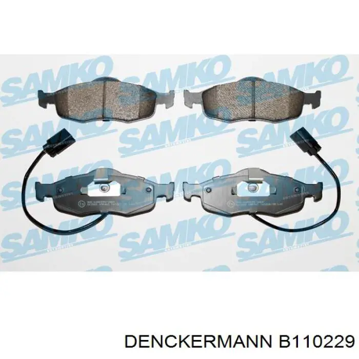 B110229 Denckermann pastillas de freno delanteras