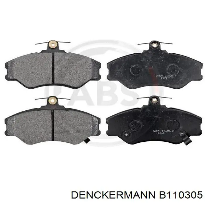 B110305 Denckermann pastillas de freno delanteras